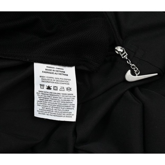 Nike Sportswear Black Cargo Utility Jumpsuit One Piece Women's Sz M Large Swoosh - Picture 4 of 16